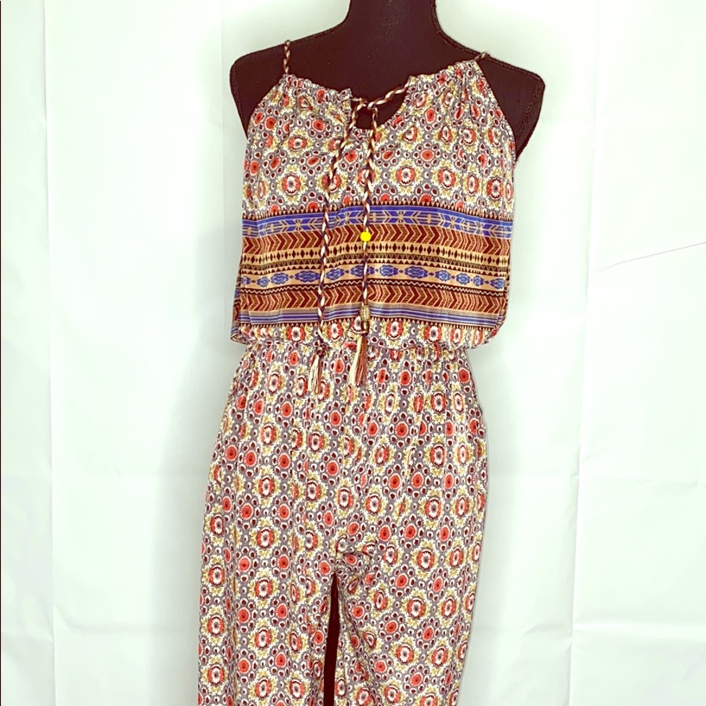 Tribal print romper